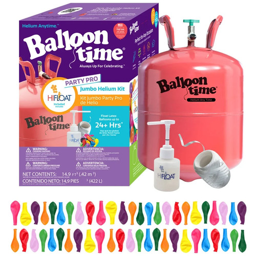 Balloon time jumbo helium - time,